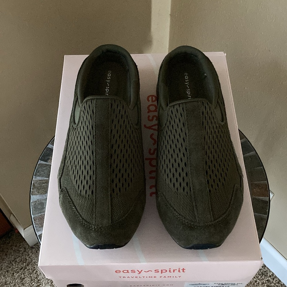 Easy Spirit Dark Green TravelTime Slip-Ons - Picture 2 of 8